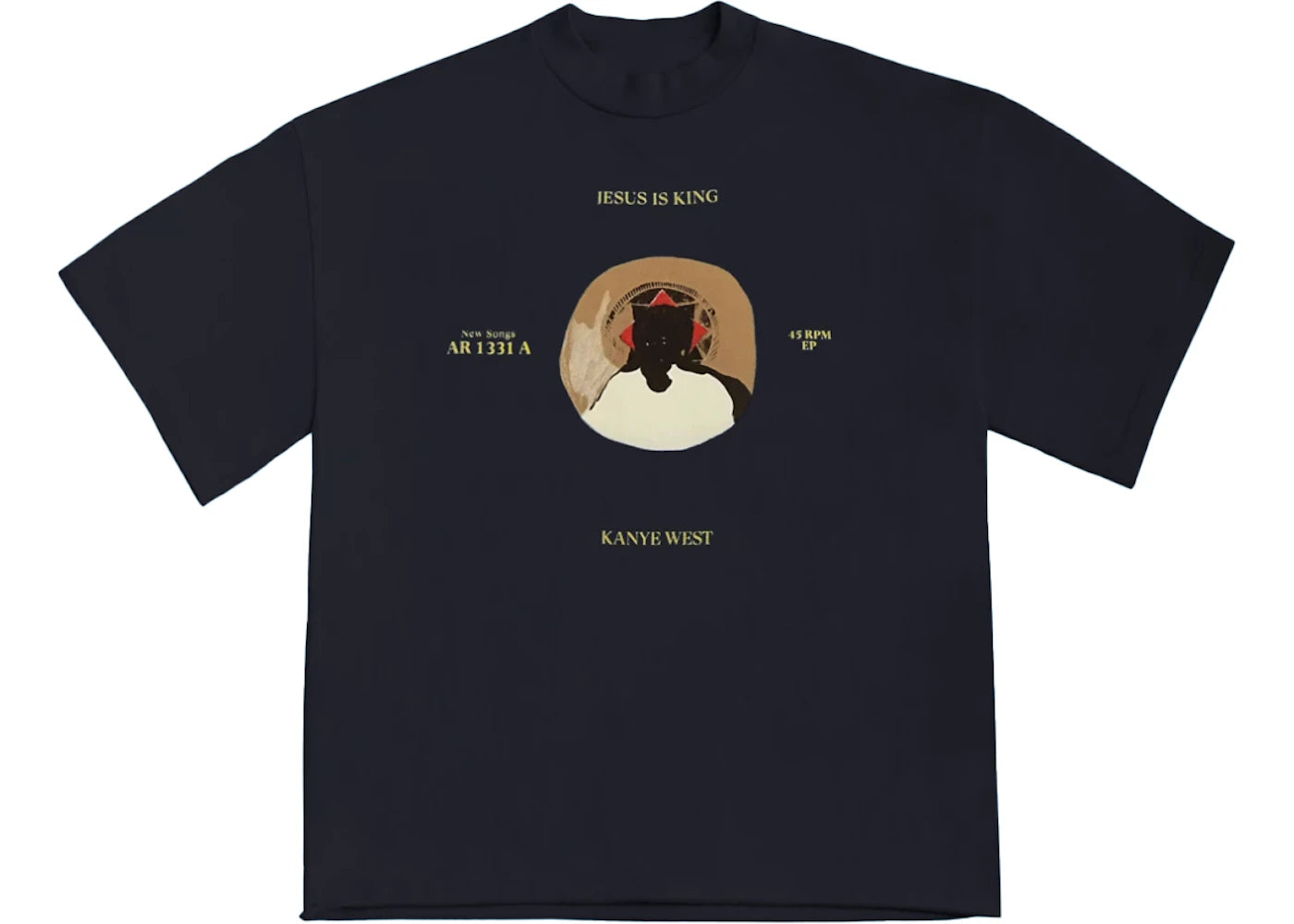 Kanye West Jesus Is King 45 T Shirt Navy