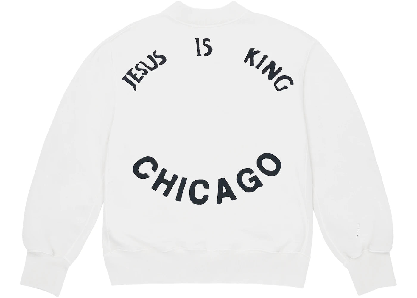 Kanye West Jesus Is King Chicago Crewneck White