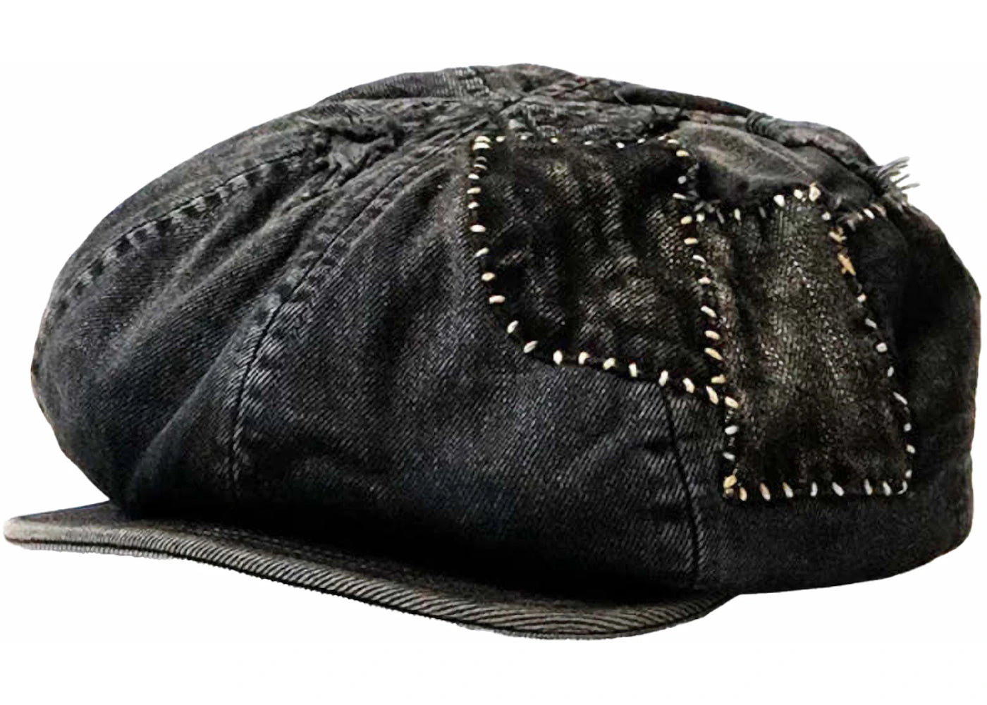 Kapital Dixie Factory 14oz Denim Casquette Hat Black/Black