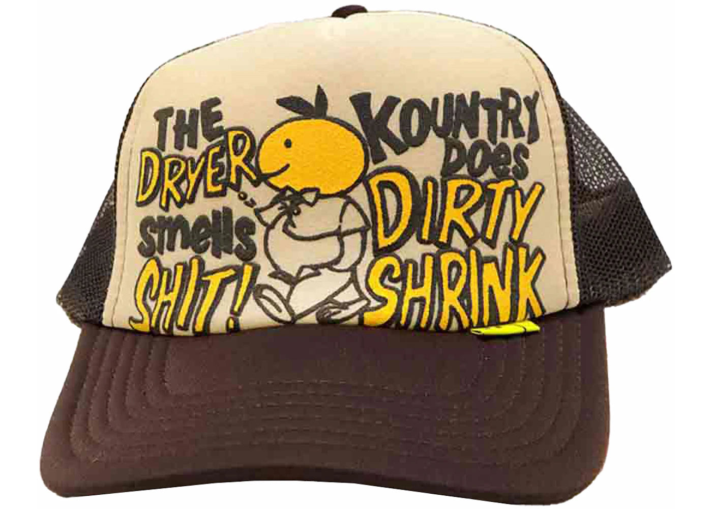 Kapital Kountry Dirty Shrink Trucker Cap Natural/Brown