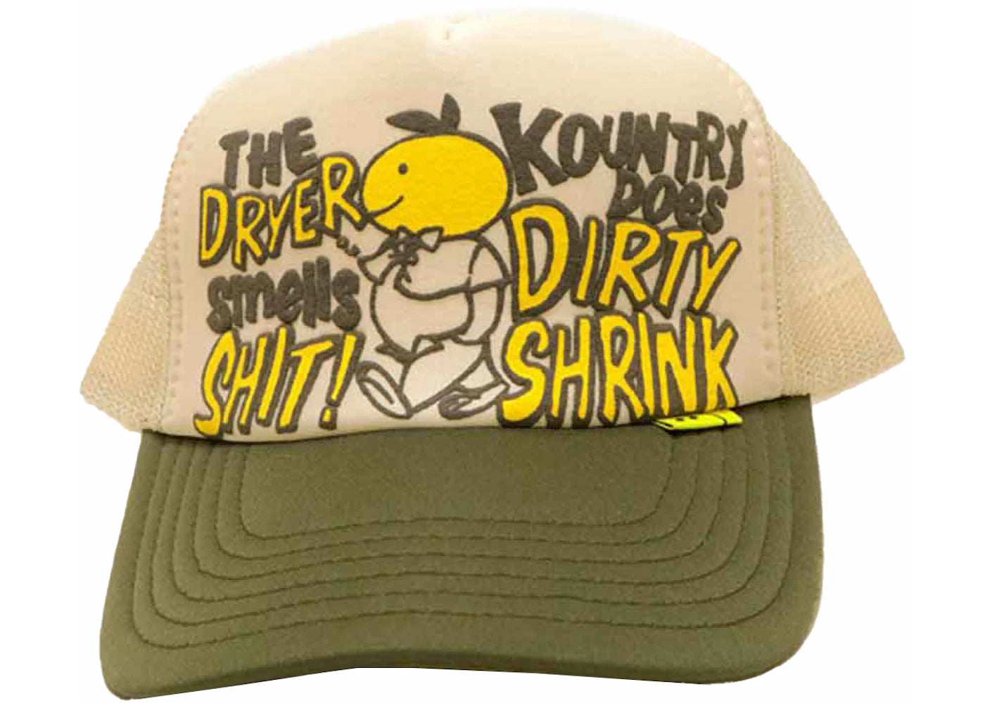 Kapital Kountry Dirty Shrink Trucker Cap Natural/Khaki