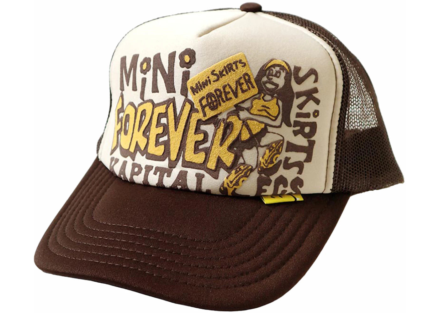 Kapital Legs Mini Skirts Forever Trucker Cap Kinari/Brown