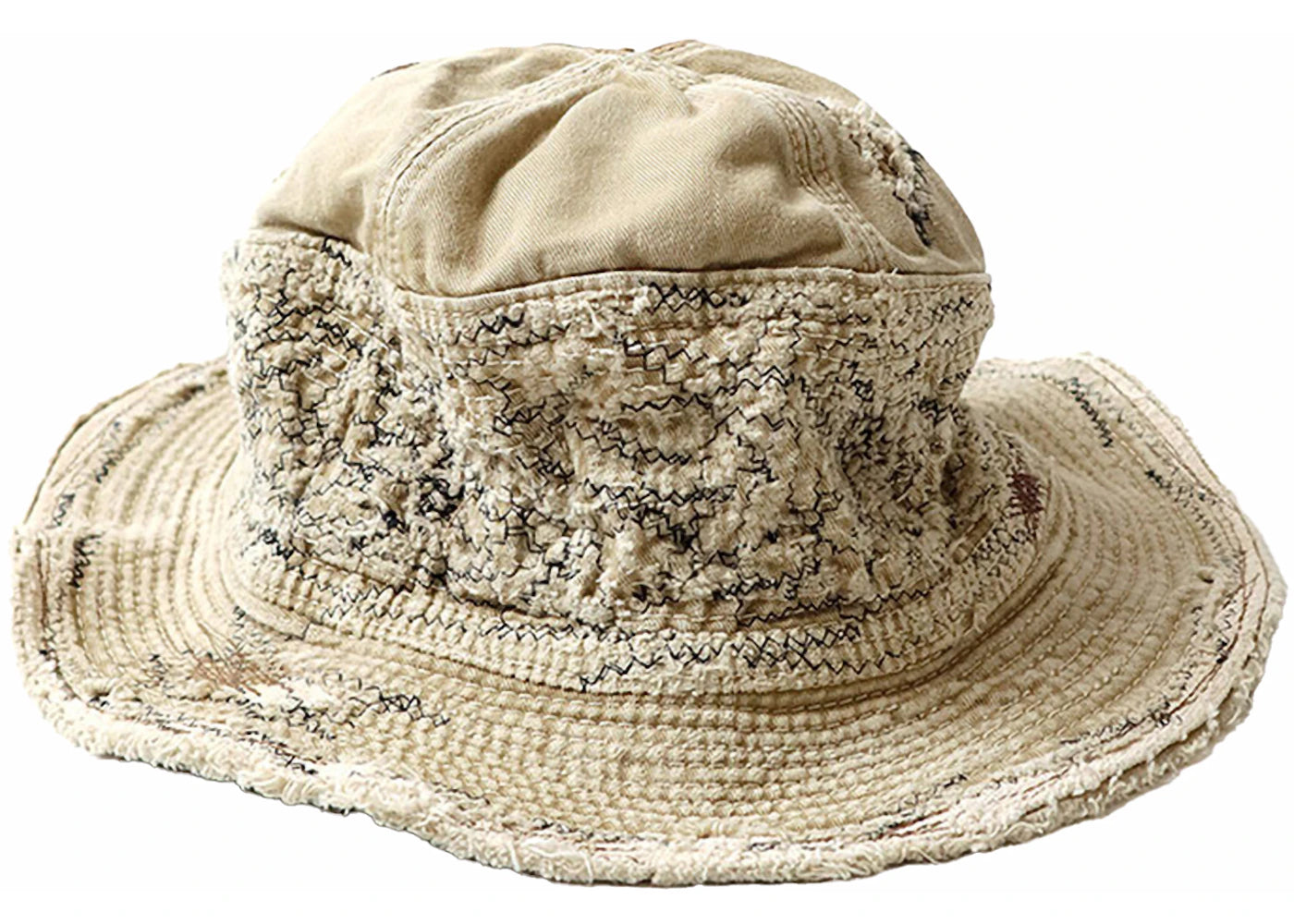 Kapital The Old Man And The Sea Chino Crash Remake Hat Beige