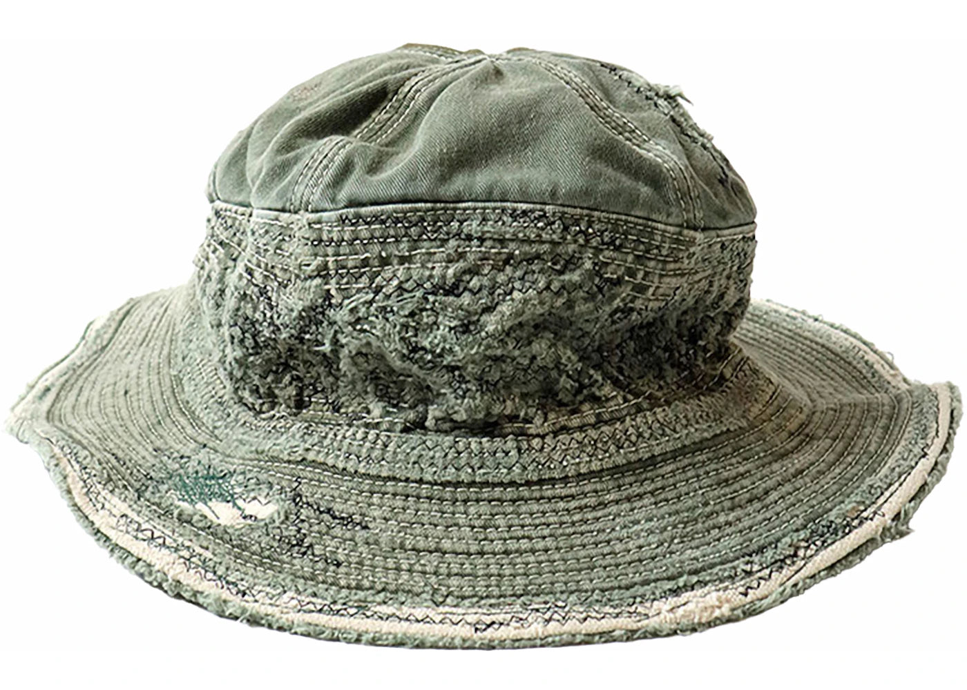 Kapital The Old Man And The Sea Chino Crash Remake Hat Green