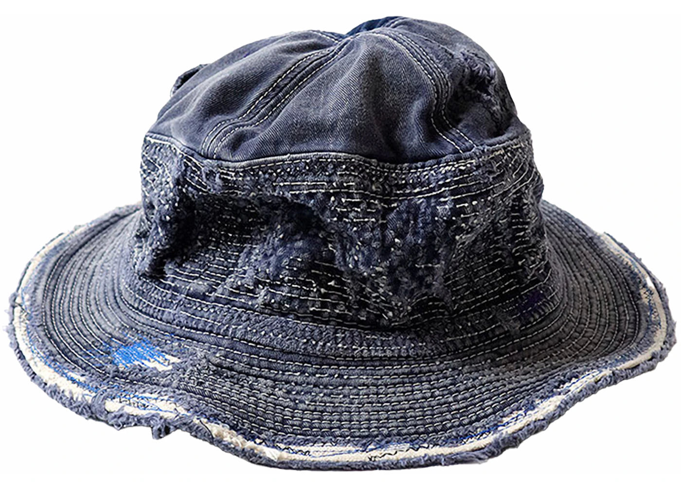 Kapital The Old Man And The Sea Chino Crash Remake Hat Navy