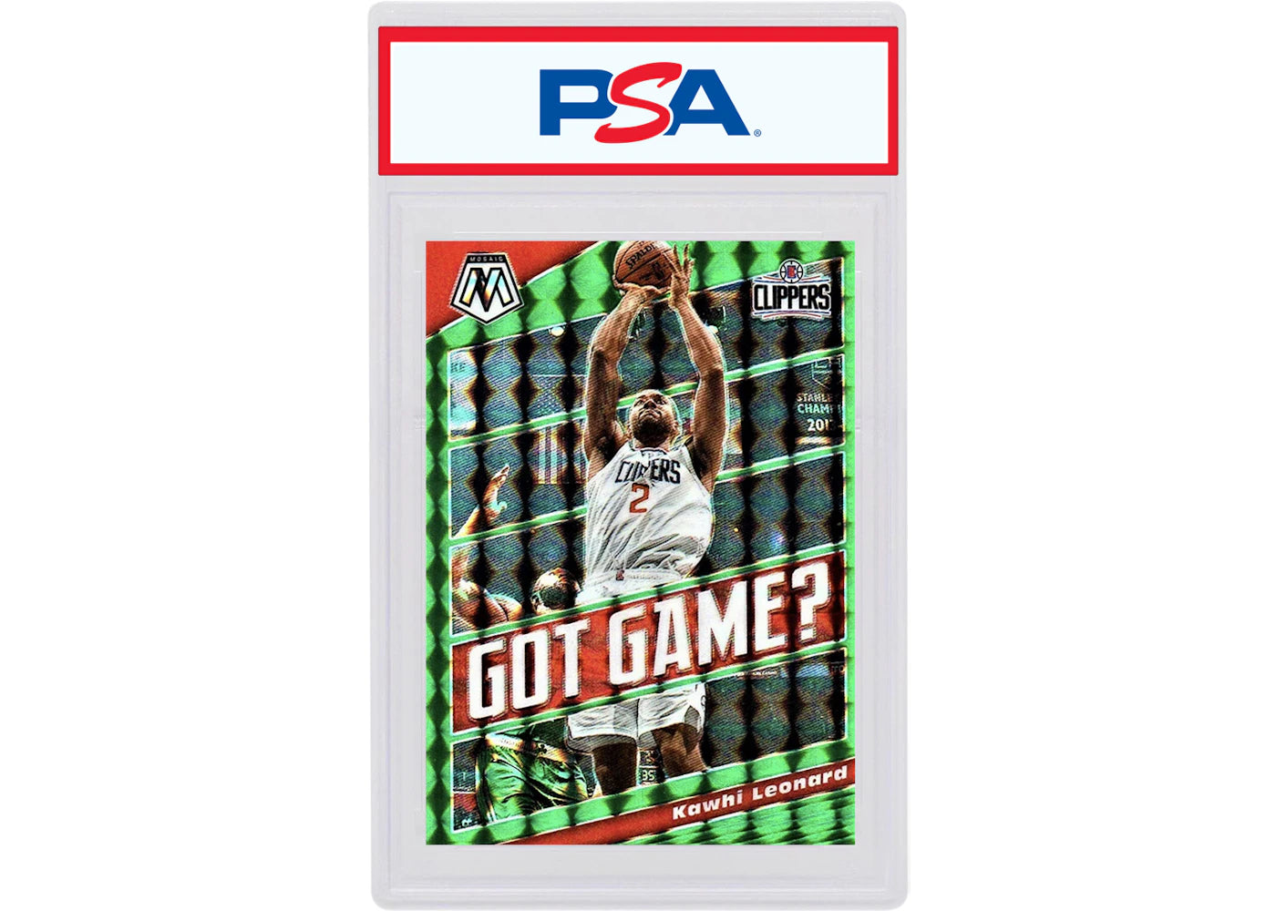 Kawhi Leonard 2019 Panini Mosaic Got Game? Green #13 (PSA or BGS Graded)