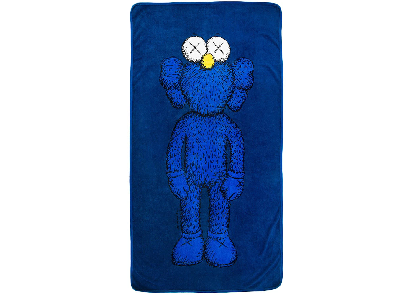 KAWS BFF Beach Towel Navy