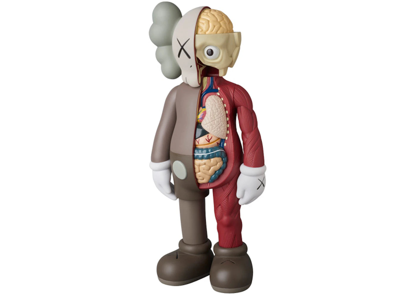 KAWS Companion Flayed Open Edition Vinyl Figure Brown – Side Kicks