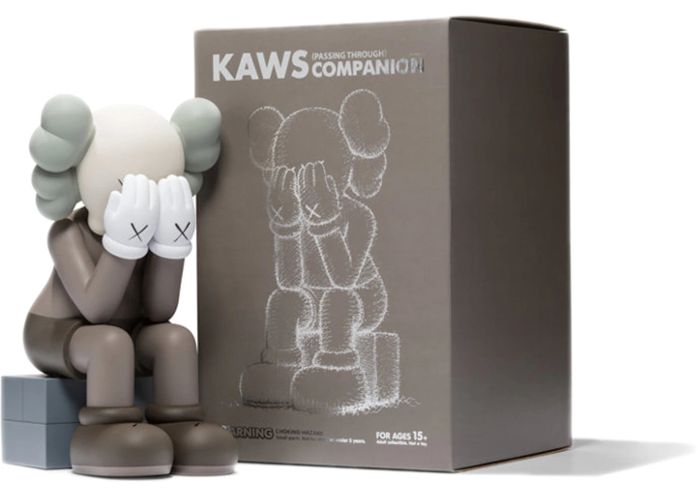 KAWS Passing Through Companion Vinyl Figure (2013) Brown