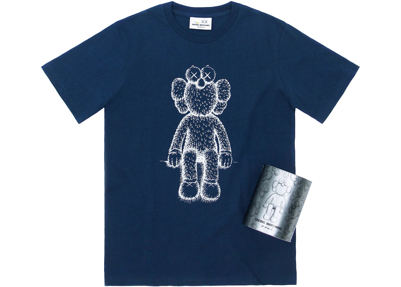 KAWS Seeing/Watching BFF Canned Tee Navy