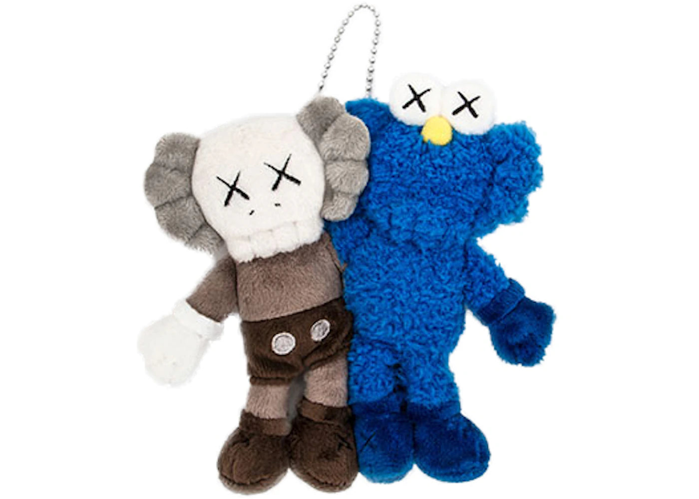 KAWS Seeing/Watching Plush Keychain Grey/Blue