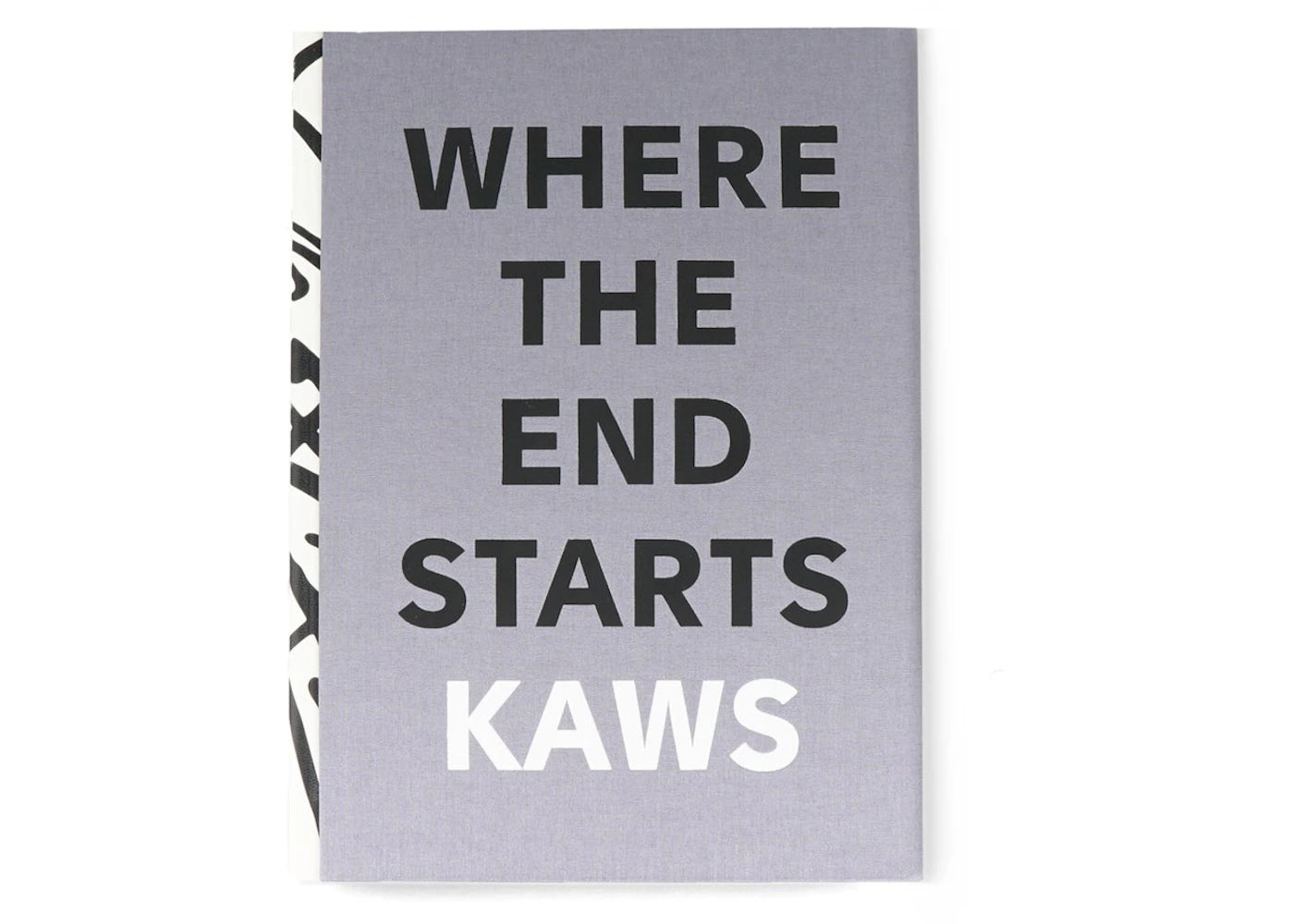 KAWS Where The End Starts Hardcover Book Grey