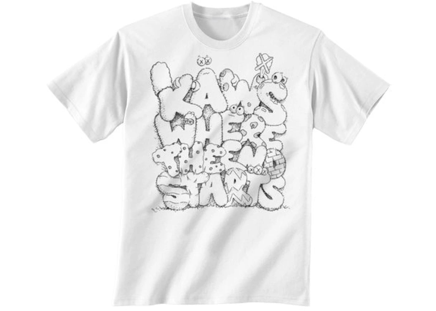 KAWS Where The End Starts Tee White
