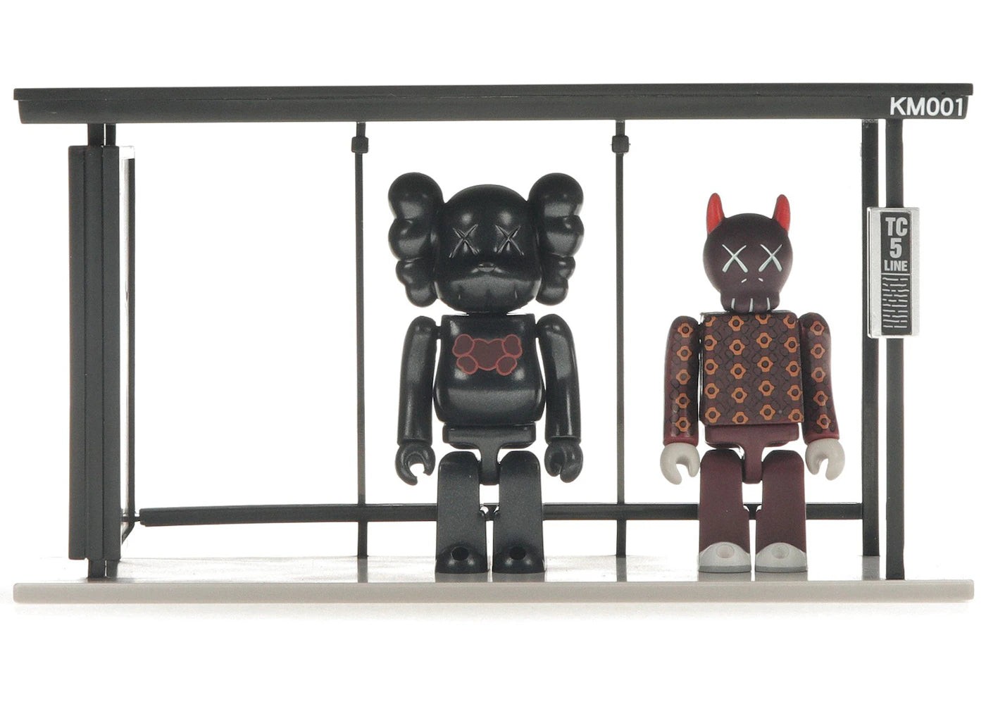 KAWS x Medicom Bus Stop Series Volume 1 Vinyl Toy Black/Red