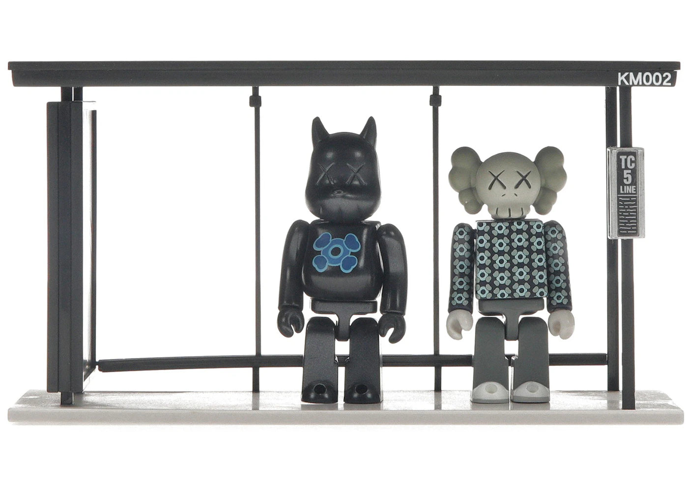 KAWS x Medicom Bus Stop Series Volume 2 Vinyl Toy Black/Blue