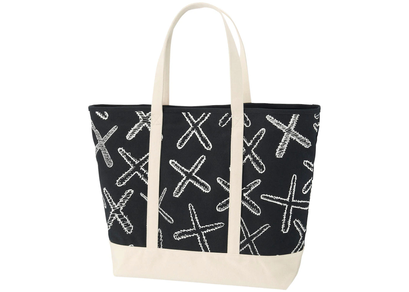 KAWS x Uniqlo X Logo Tote Bag Black