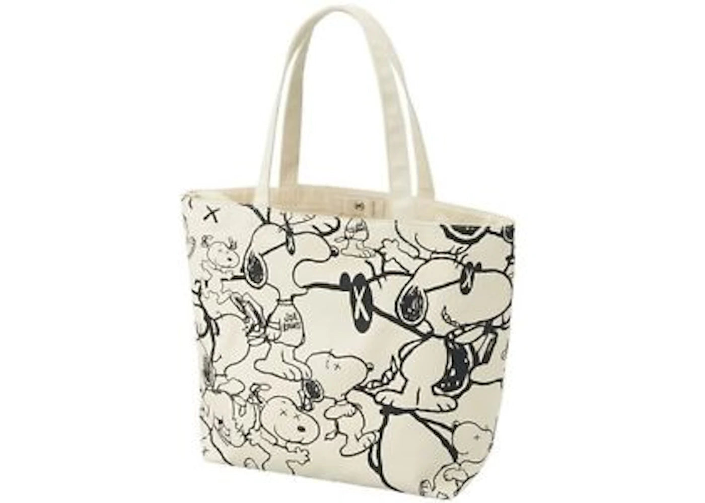 KAWS x Uniqlo x Peanuts Snoopy Pattern Tote Bag Beige