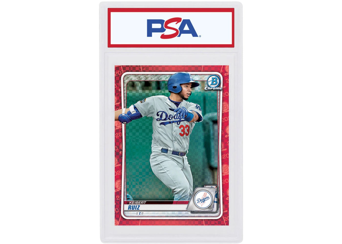 Keibert Ruiz 2020 Bowman Chrome X Red X-Fractor 1/1 #BCP-210
