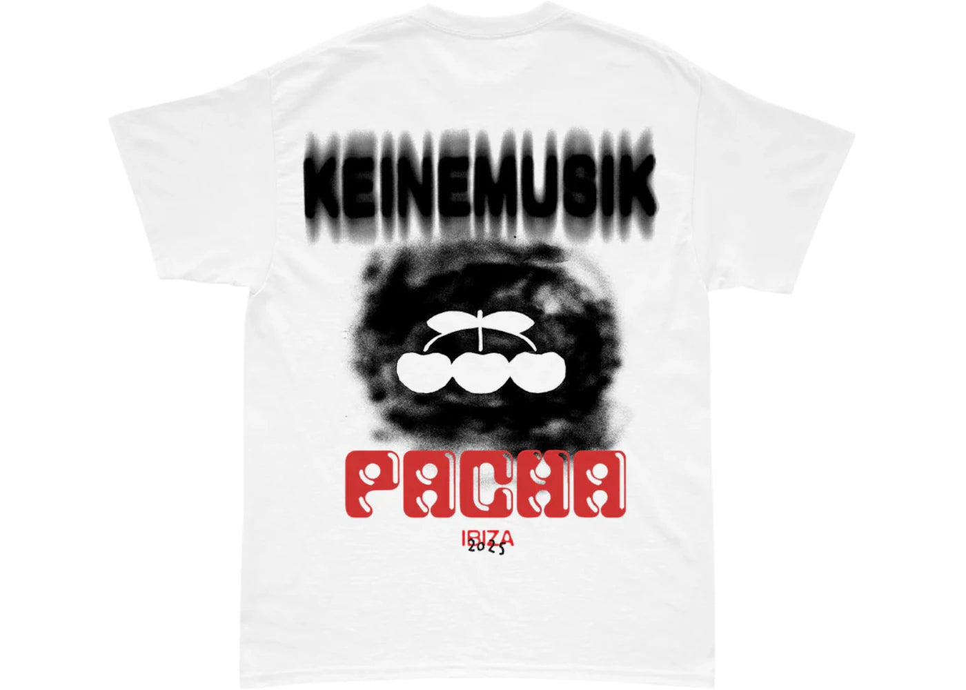 Keinemusik x Pacha Blurry Cloud Cherry 2025 Tee White