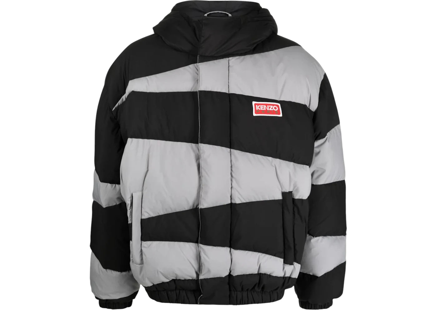 KENZO Stripped Padded Jacket Black