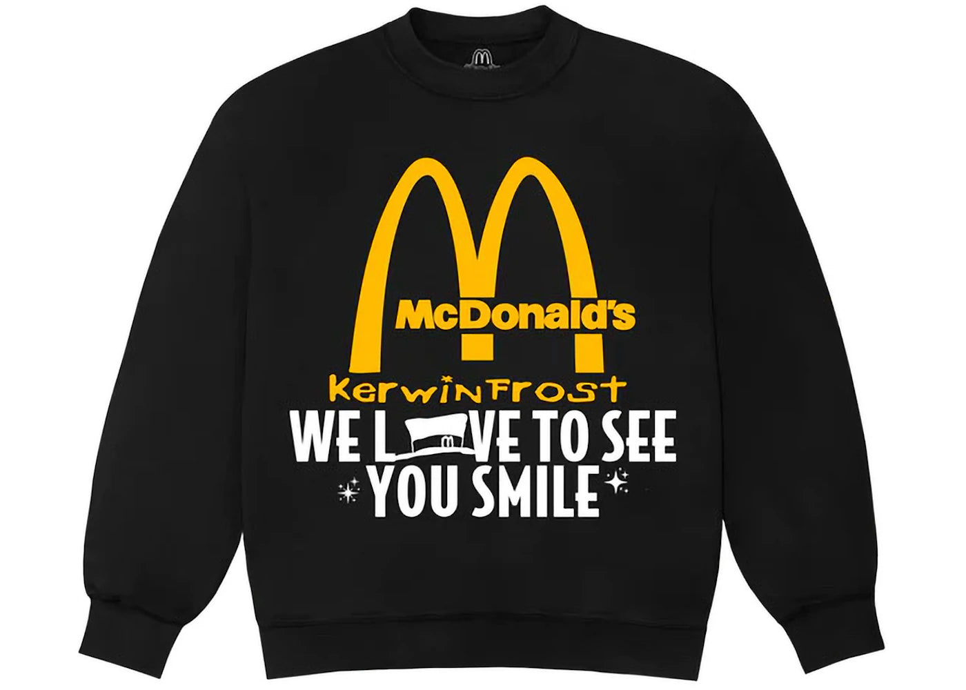 Kerwin Frost x McDonald's We Love To See You Smile Crewneck Black