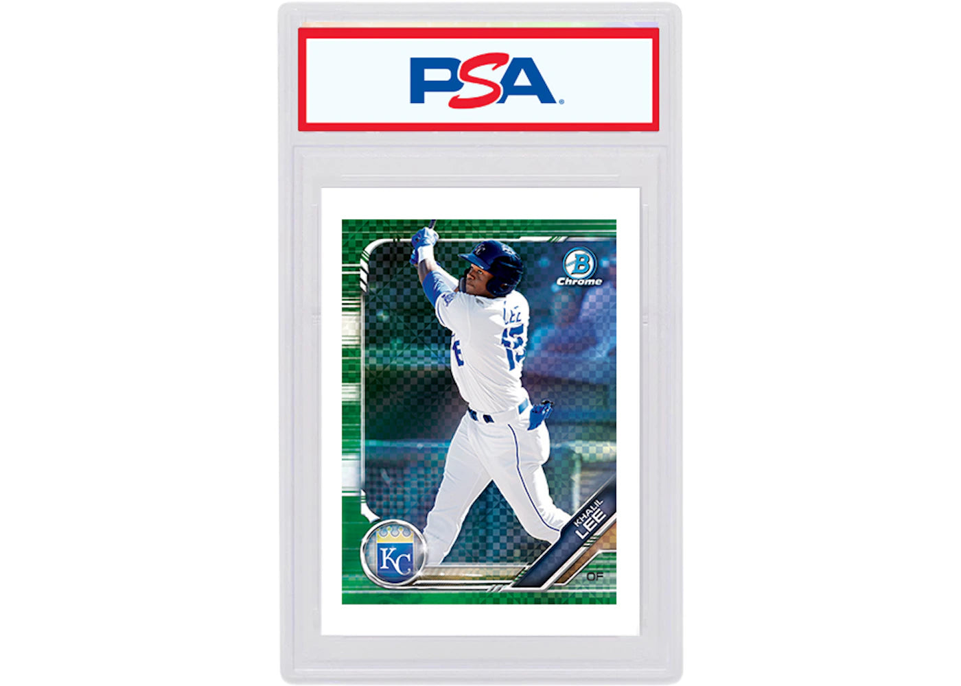 Khalil Lee 2019 Bowman Chrome X Green X-Fractor /31 BCP-215 (PSA or BGS Graded)