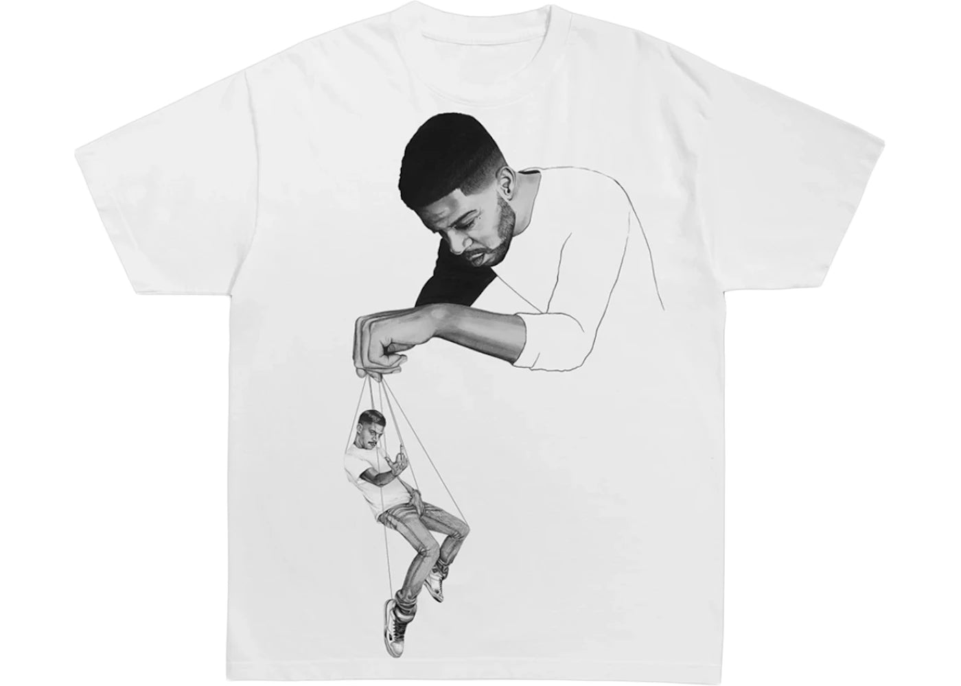 Kid Cudi C/O Virgil Abloh "Pulling Strings" T-shirt White