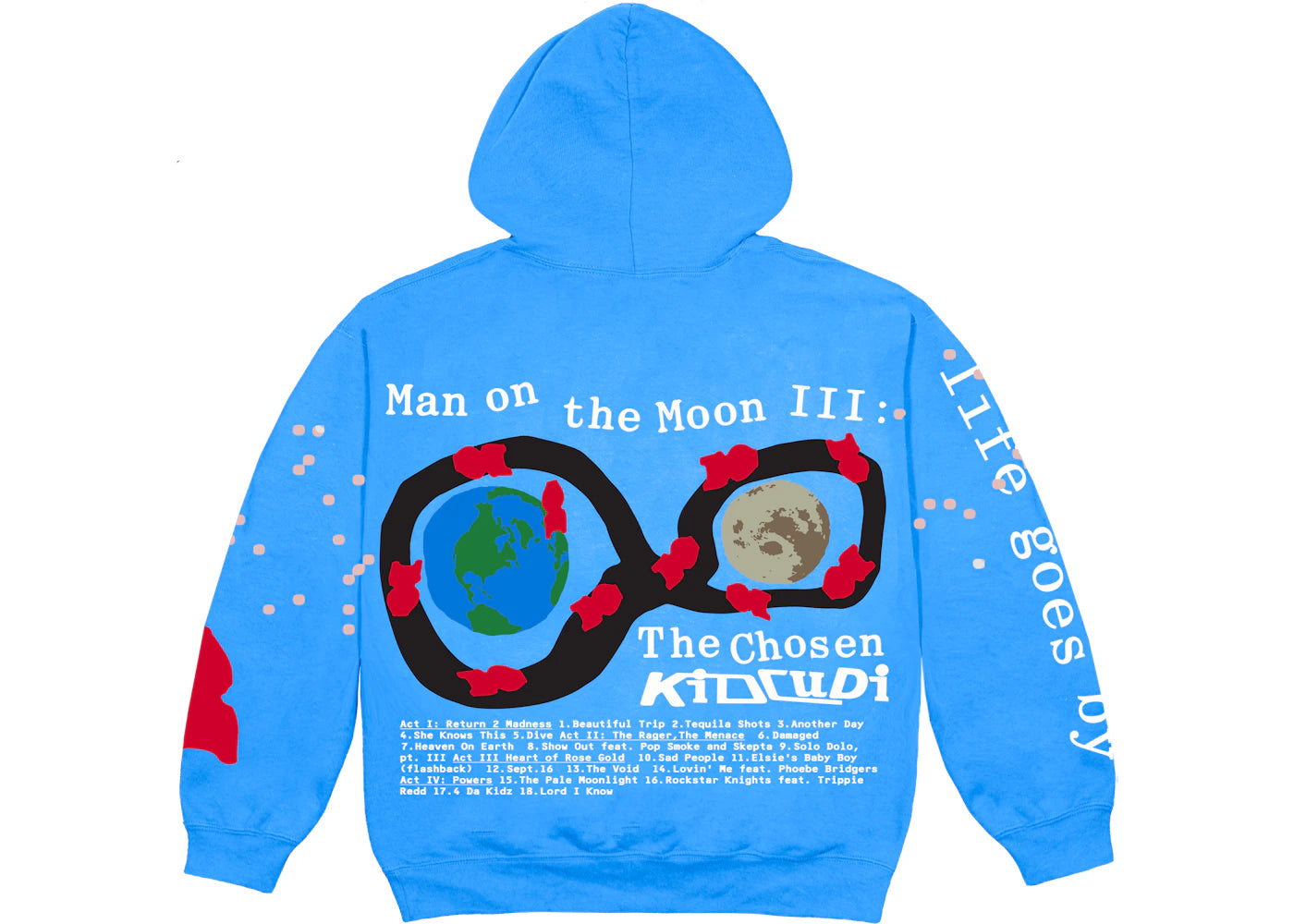 Kid Cudi CPFM For MOTM III Life Goes By Hoodie Blue