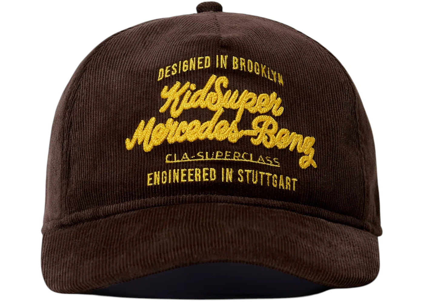 KidSuper x Mercedes Benz Chainstitch Hat Brown