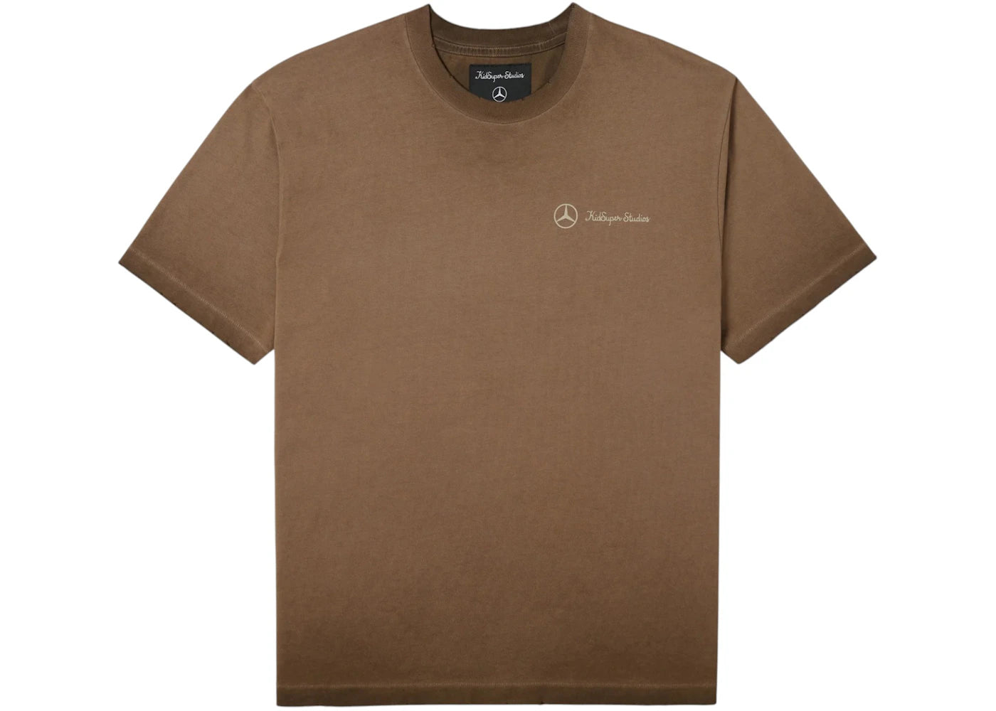 KidSuper x Mercedes Benz Washed Tee Washed Brown