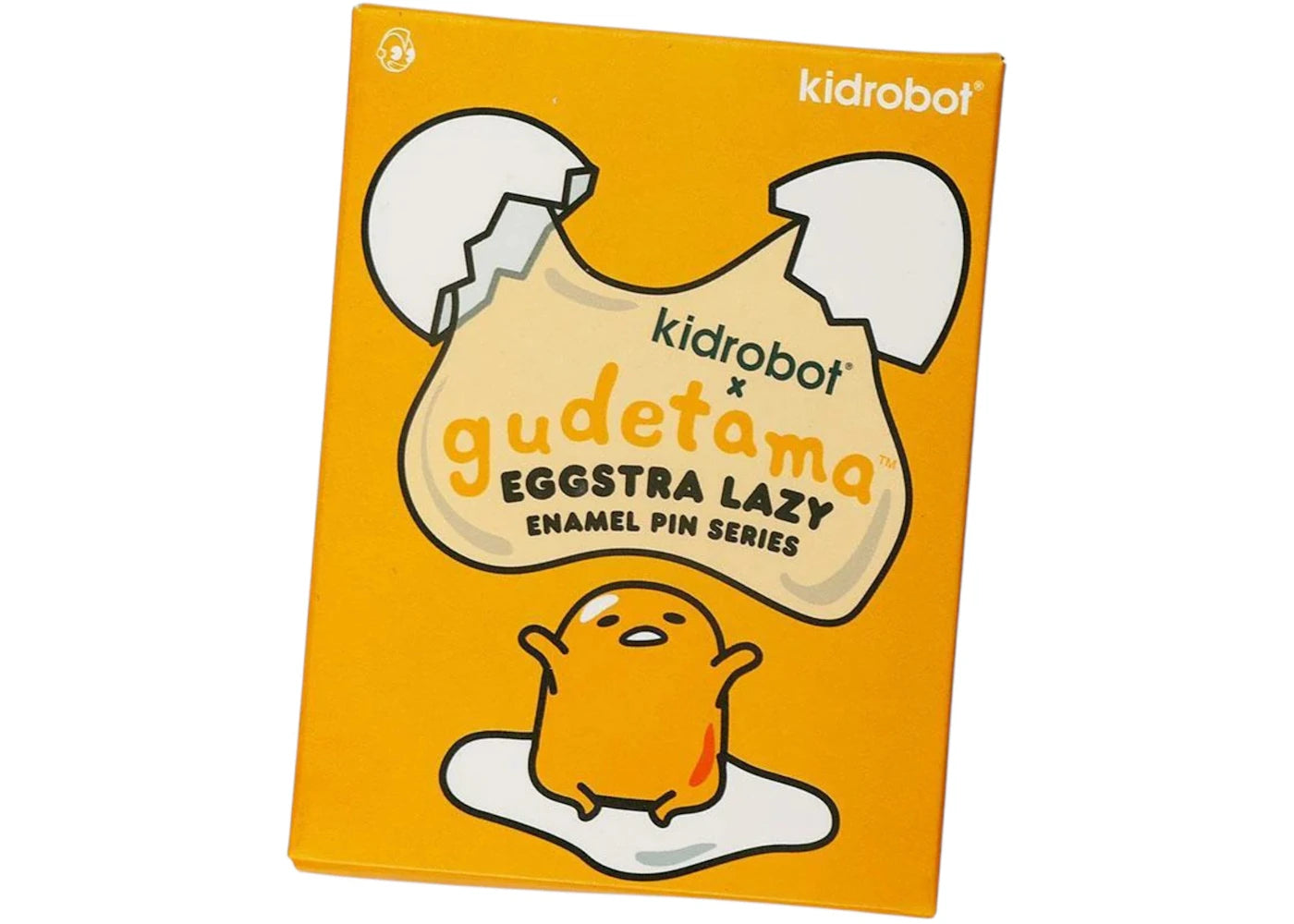 Kidrobot Gudetama Eggstra Lazy Enamel Pin Series Single Blind Box