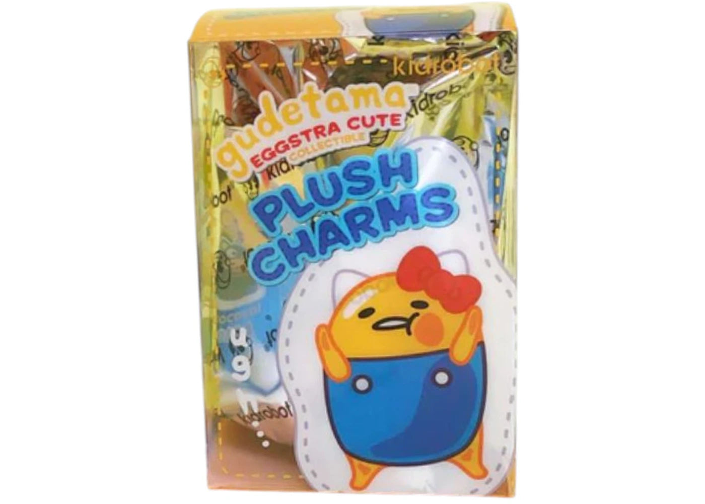 Kidrobot Gudetama the Lazy Egg Plush Charm Keychains Single Blind Box
