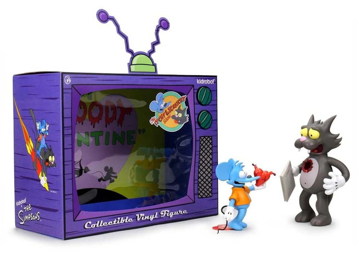 Kidrobot The Simpsons: Itchy and Scratchy Medium Vinyl Figure Set