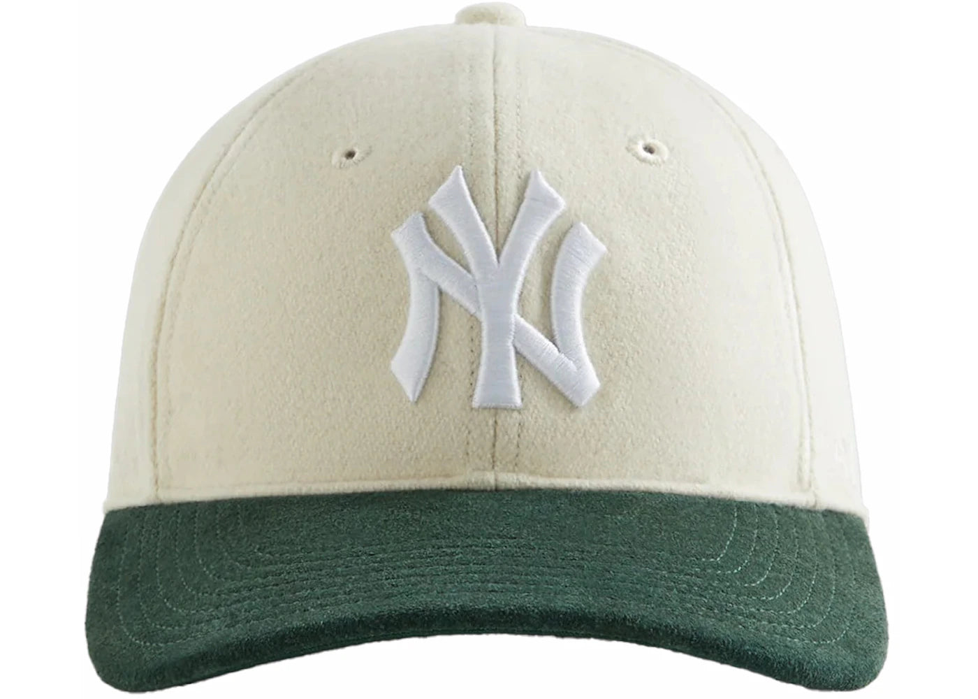 Kith & '47 for New York Yankees Unstructured Wool Fitted With Suede Brim Sandrift