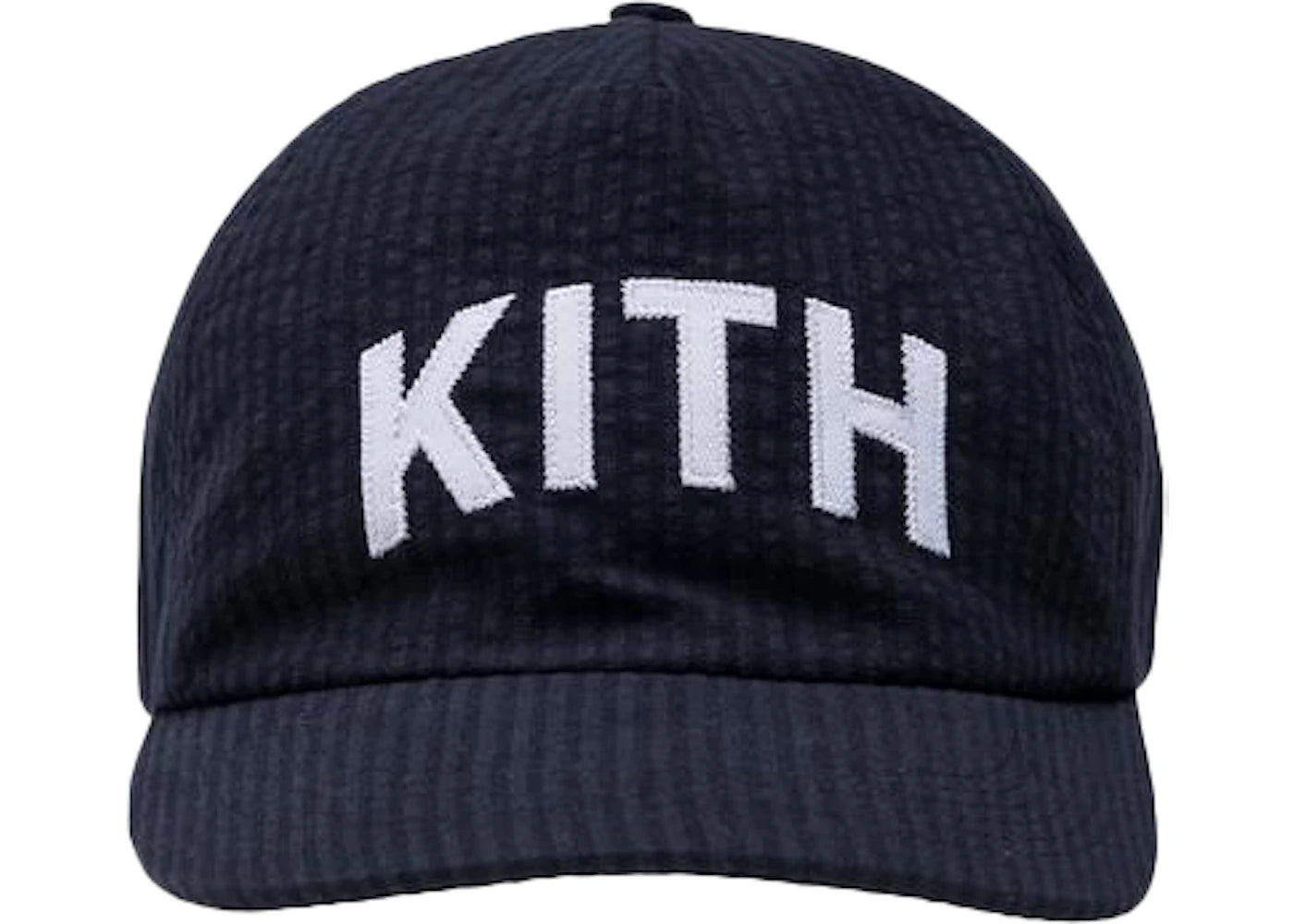 Kith 5-Panel Pinch Crown Seersucker Cap Navy