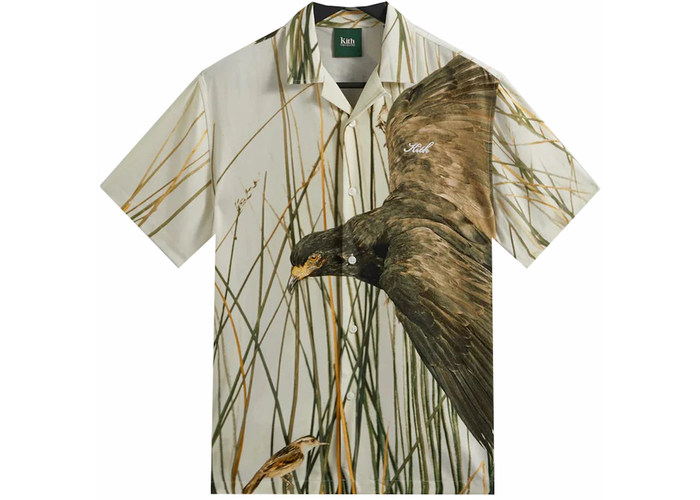 Kith AMNH Birds Camp Collar Shirt White