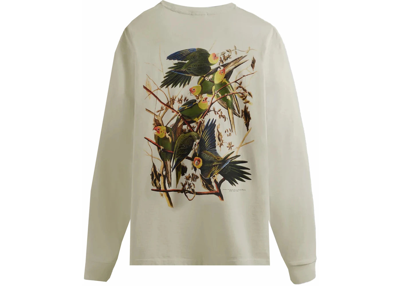 Kith AMNH Rare Birds Vintage Long Sleeve Tee Sandrift