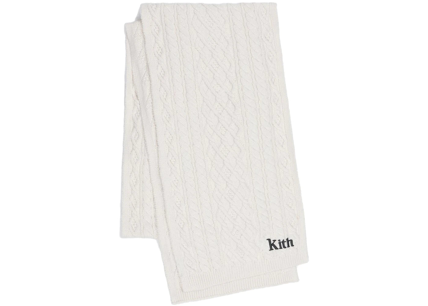 Kith Abingdon Cable Scarf Ivory