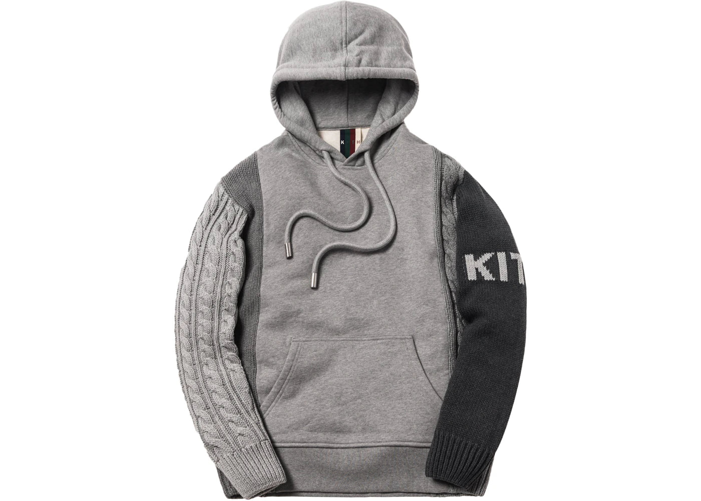 Kith Adam Combo Knit Pullover Tonal Grey