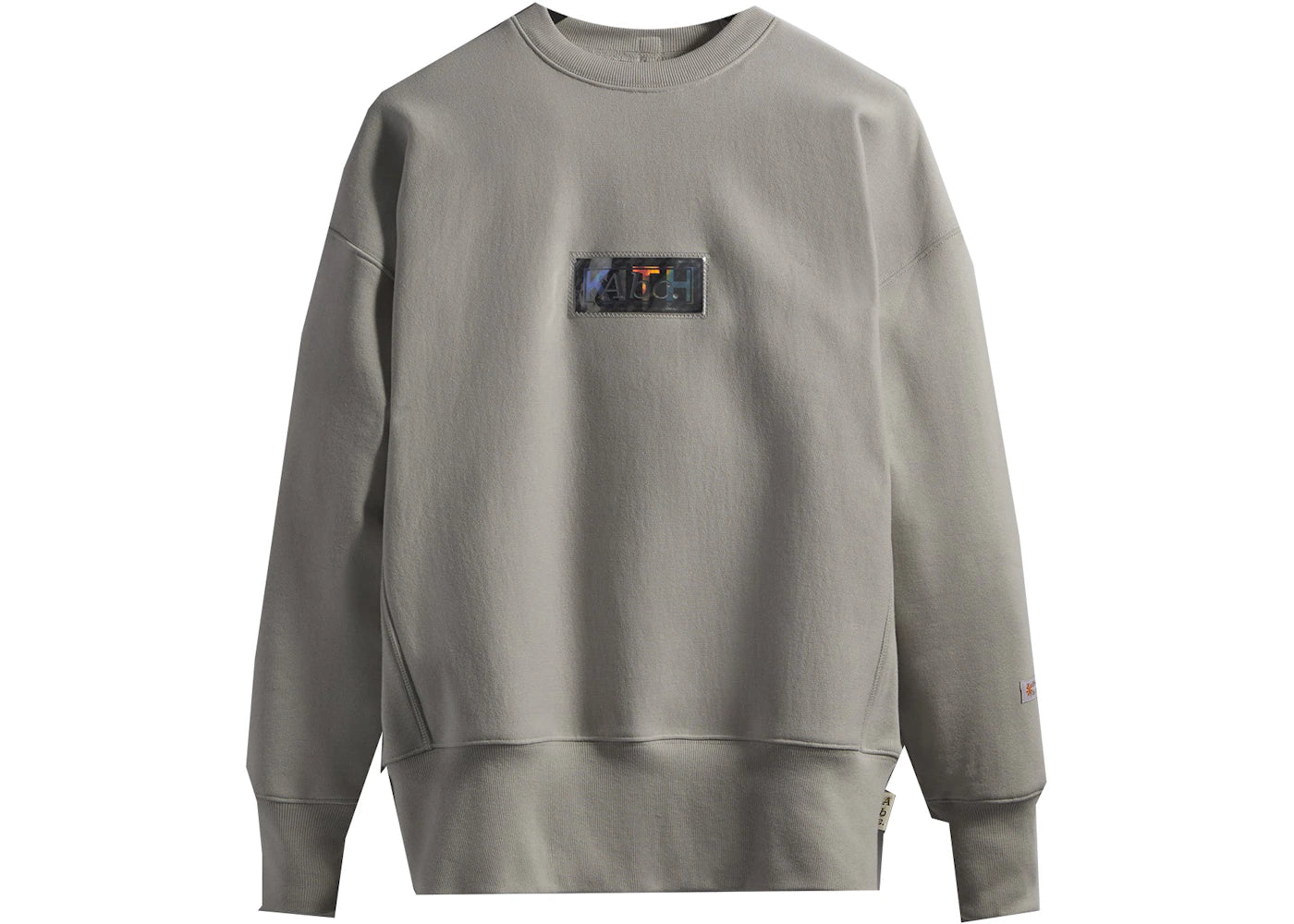 Kith Advisory Board Crystals Holographic Classic Logo Crewneck Heather Grey