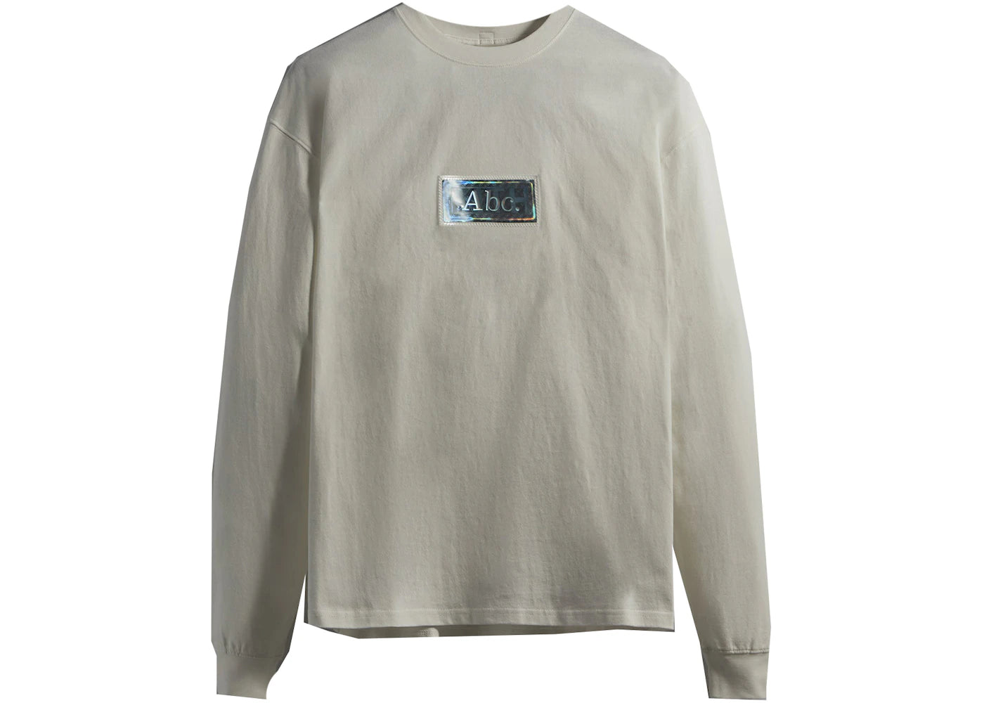 Kith Advisory Board Crystals Holographic Classic Logo L/S Tee Selenite White