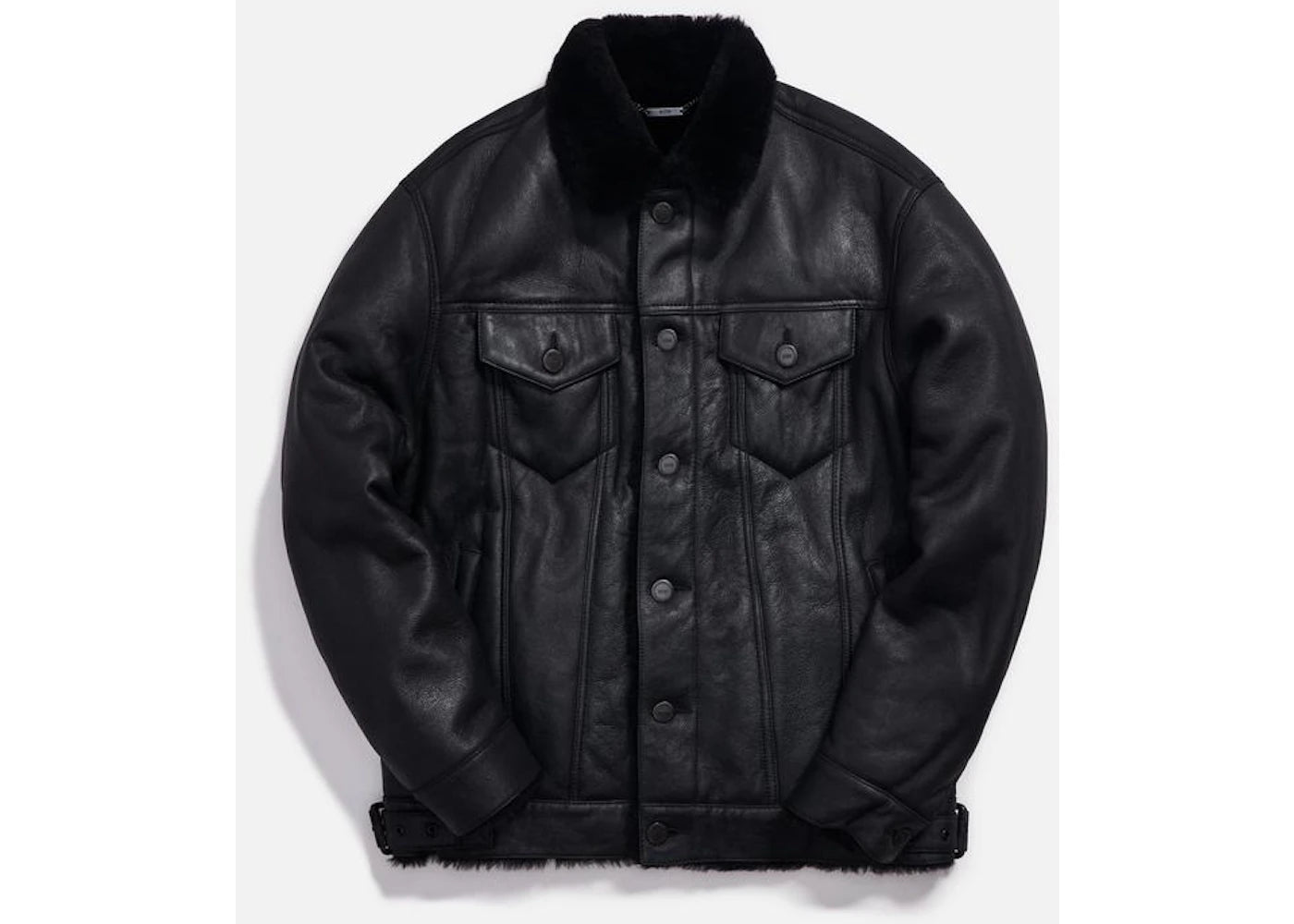 Kith Amherst Shearling Trucker Jacket (FW19) Black