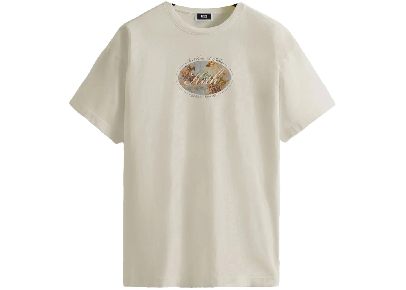 Kith Angelic Script Logo Tee Sandrift