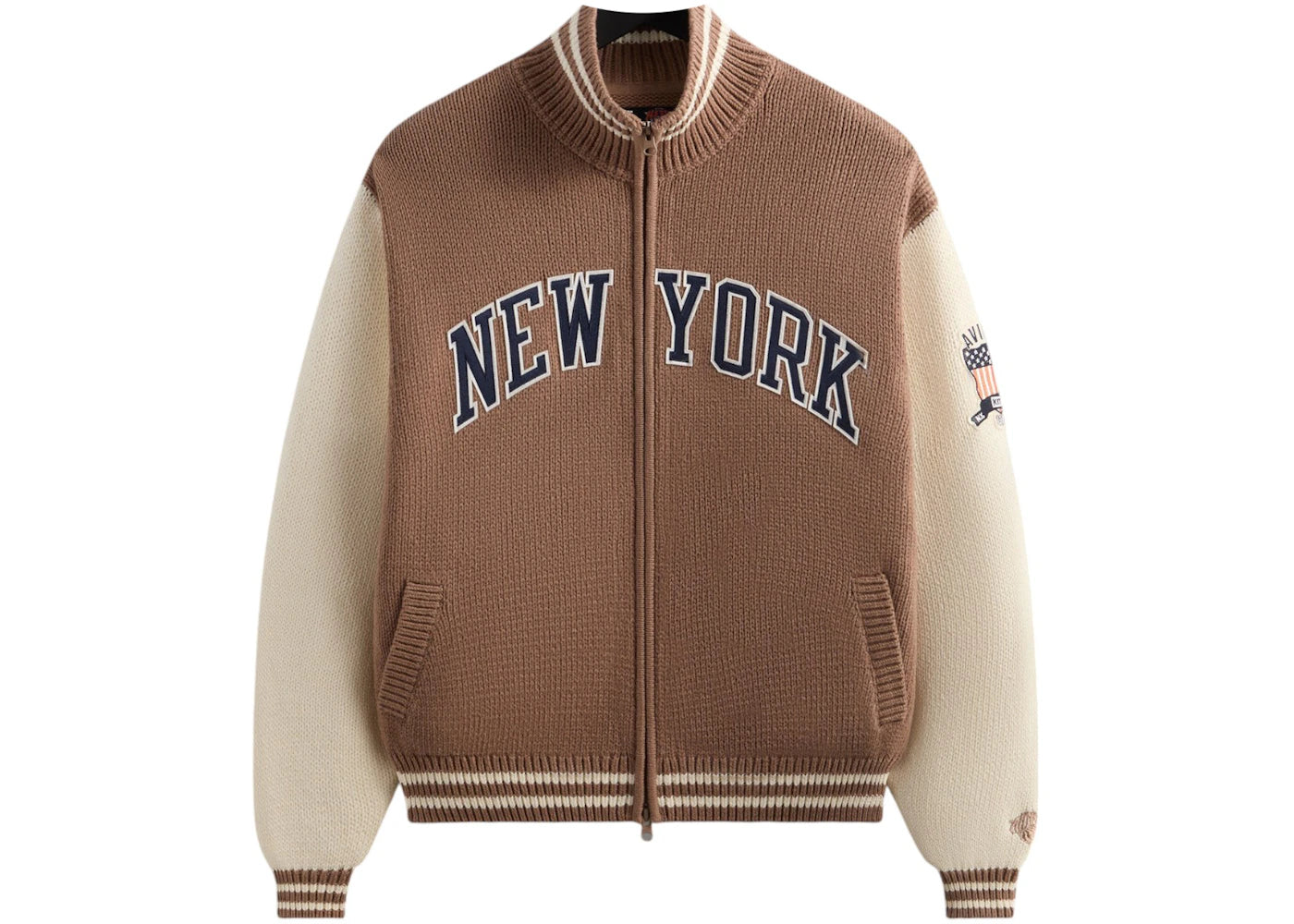 Kith Avirex The New York Knicks Wings Wyona Full Zip Sweater Stock