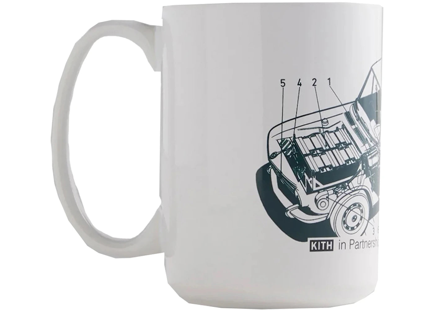 Kith BMW Car Sketch Mug White