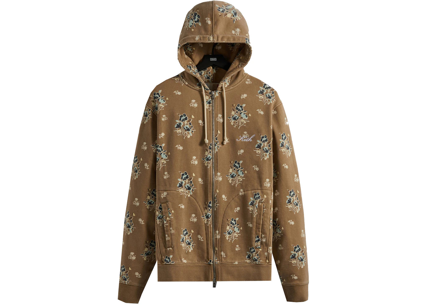 Kith Begonia Floral Williams V Full Zip Hoodie Canvas