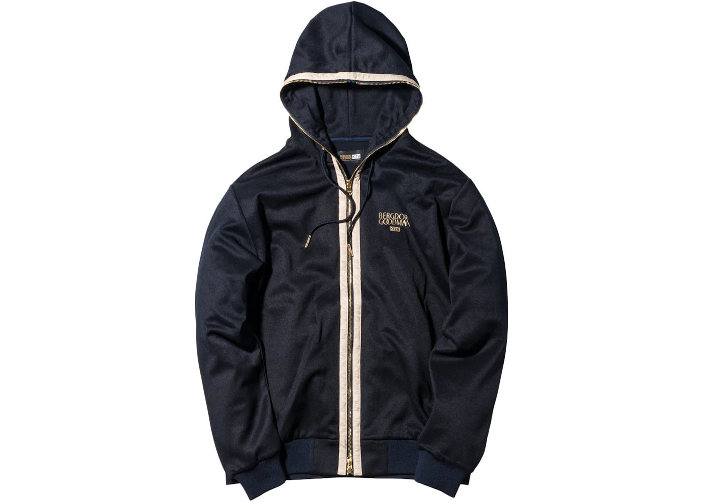 Kith Bergdorf Goodman Full Zip Hoodie Navy