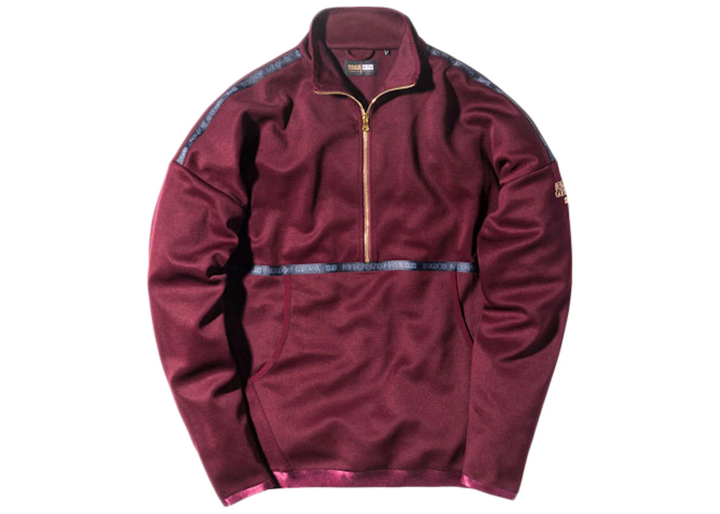 Kith Bergdorf Goodman Half Zip Pullover Burgundy