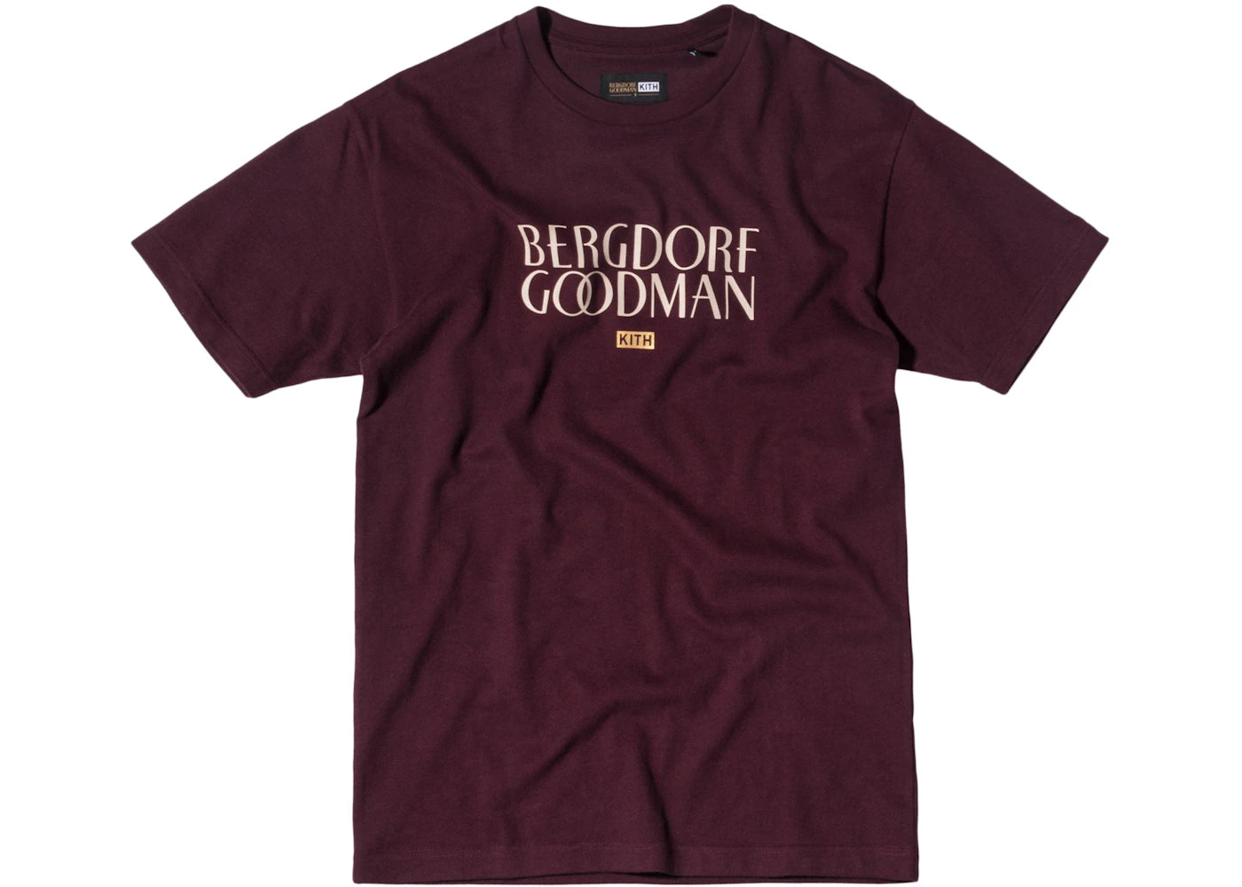 Kith Bergdorf Goodman Tee Burgundy