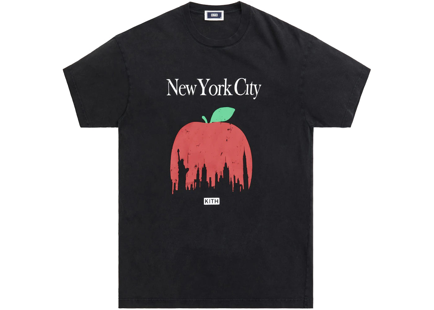 Kith Big Apple Vintage Tee Black